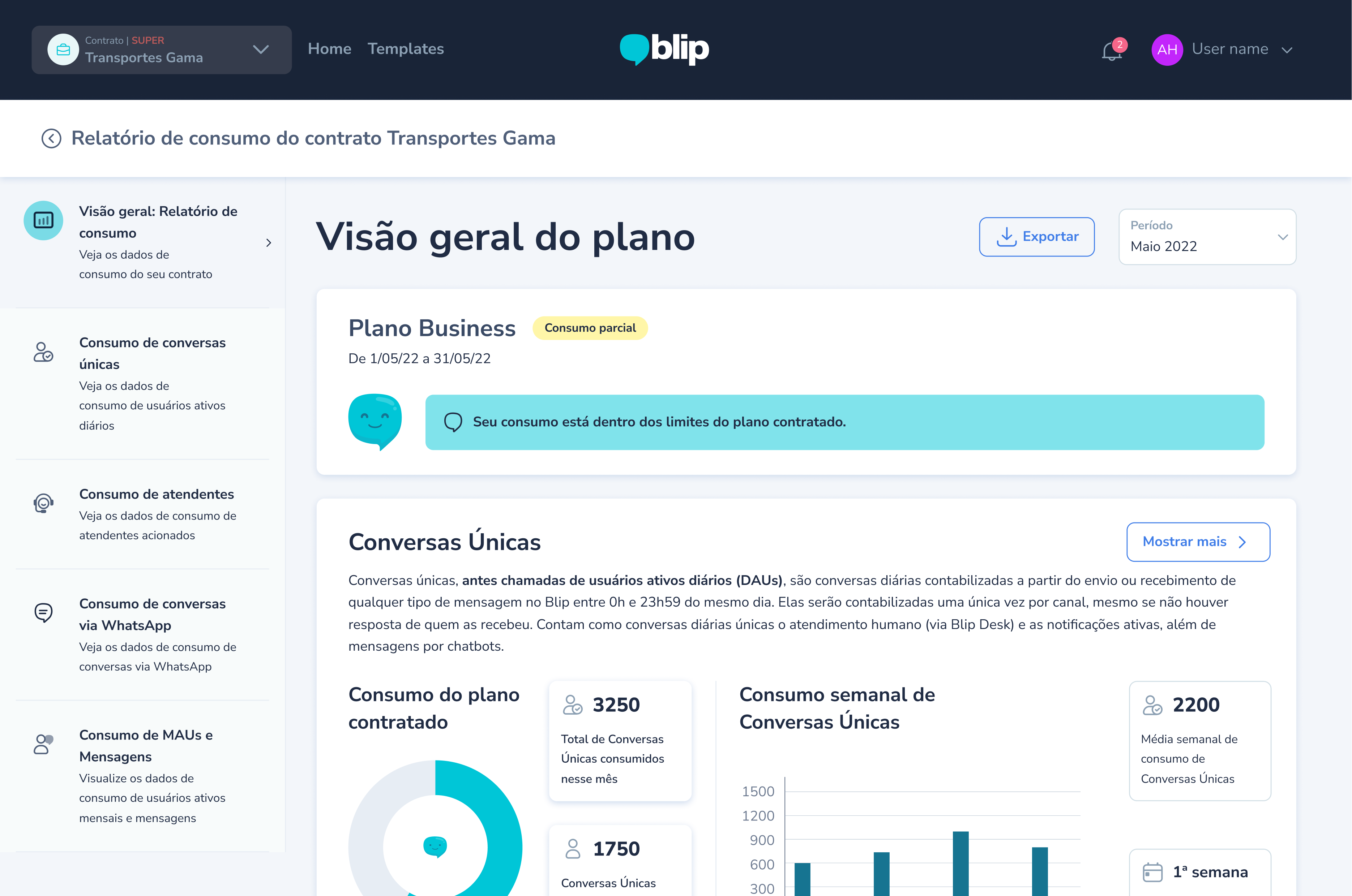 Blip visual